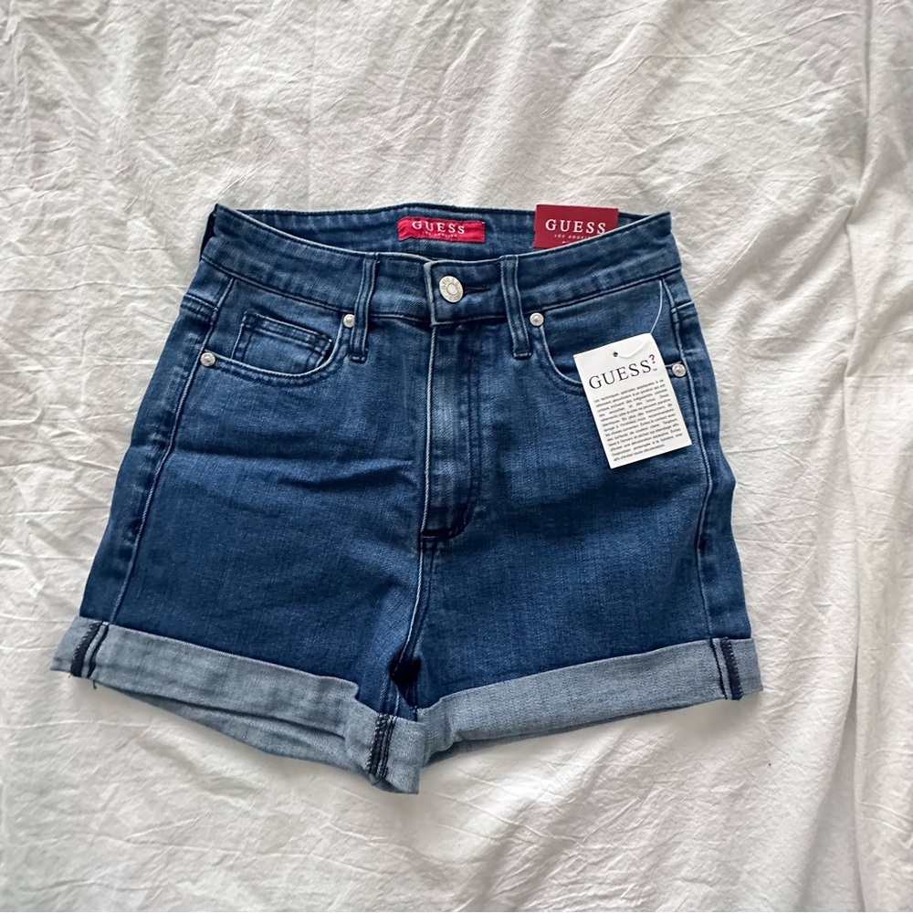 GUESS Women's Blue Denim Shorts 25